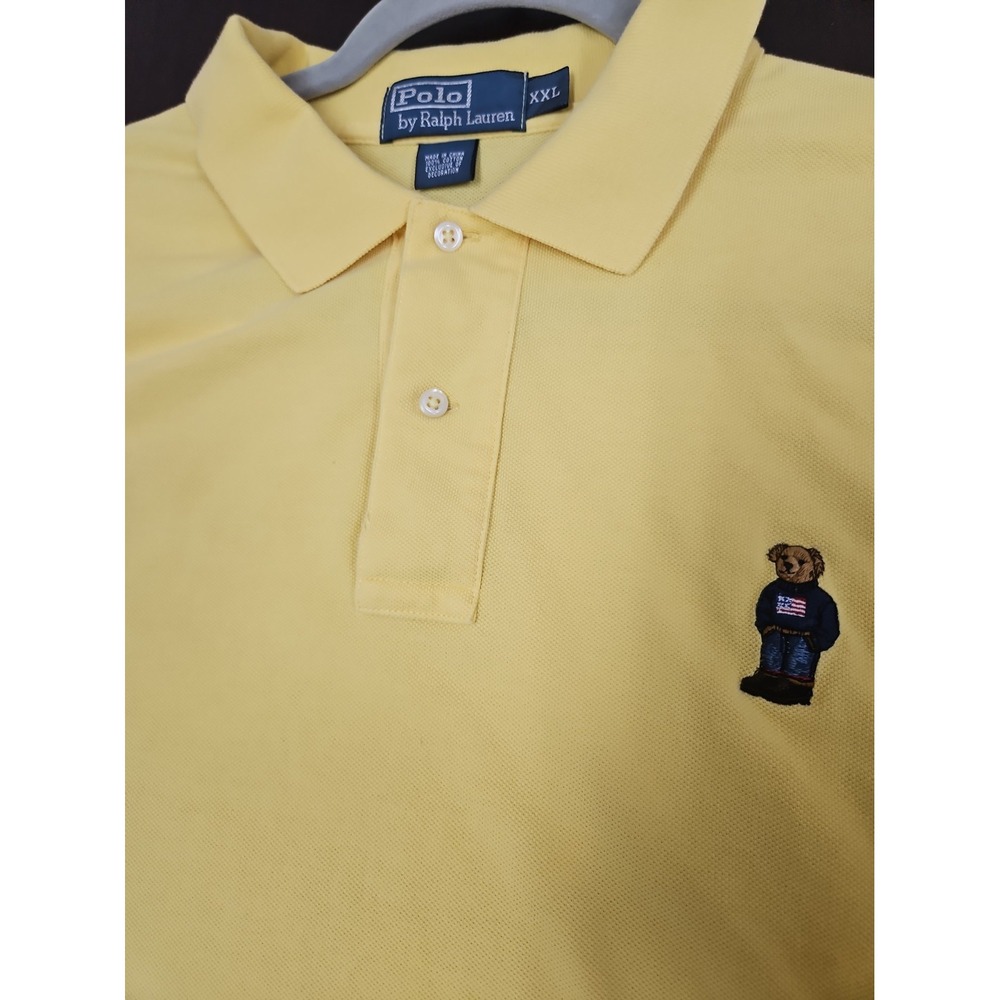 Polo Ralph Lauren Men's 2Xl Short Sleeve Bear Logo Polo